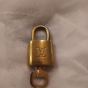 Authentic Louis Vuitton Gold Lock & Key